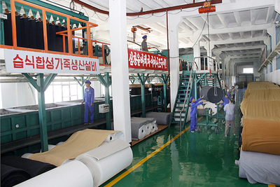 朝鮮平城人造皮革廠產(chǎn)品產(chǎn)量大增-朝鮮頻道-海外網(wǎng)